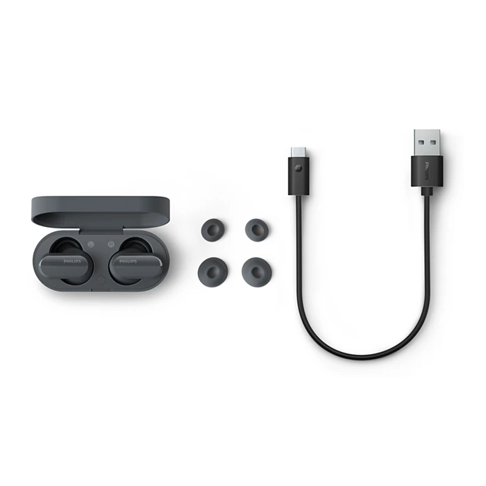 Philips True Wireless Noise Cancelling Headphones - Black | TAT3508BK/00