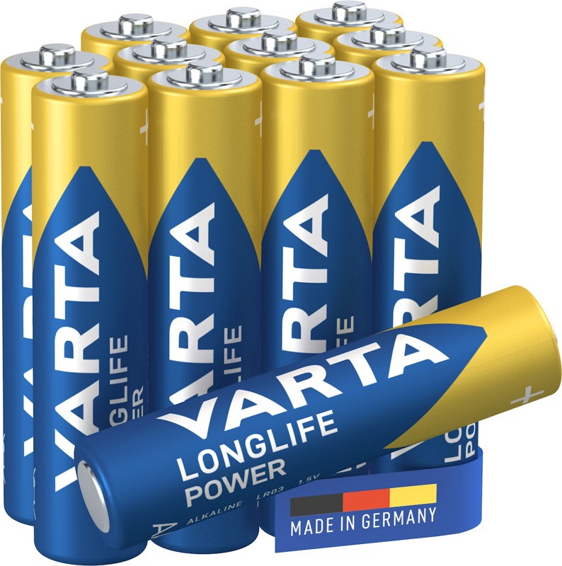 Varta Longlife Power AAA Cube12 Alkali-manganese Battery| Pack of 12