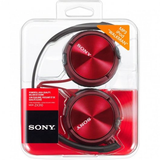 Auriculares estéreo Sony con micrófono y control para smartphone MDR-ZX310AP 