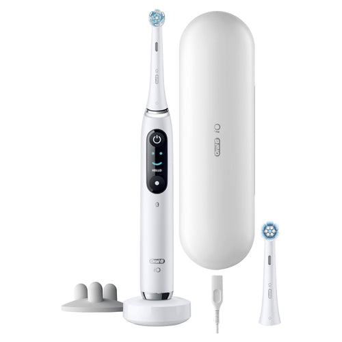 Oral-B iO 9S Adult Rotating-Oscillating Toothbrush - White Alabaster