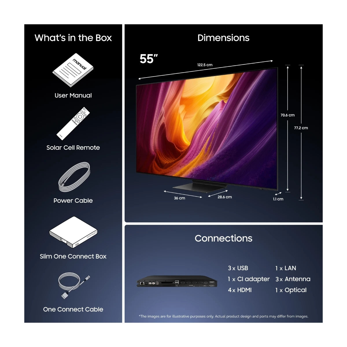 Samsung OLED 55" 4K UltraHD 100Hz Smart TV - TQ55S95HFTXXC