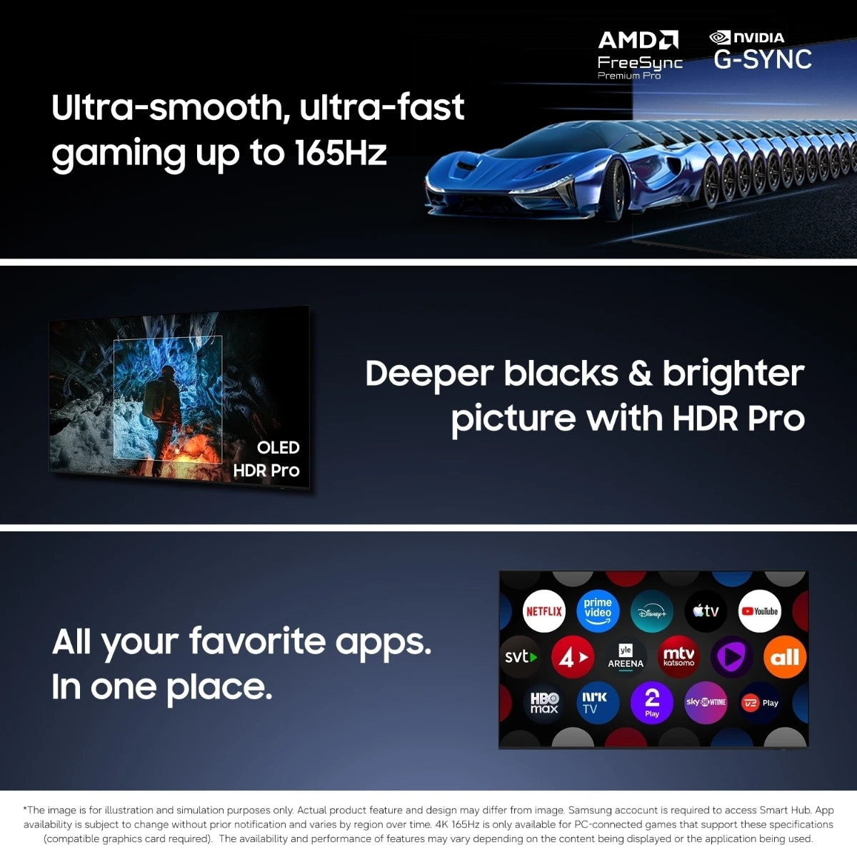 Samsung OLED 55" 4K UltraHD 100Hz Smart TV - TQ55S95HFTXXC