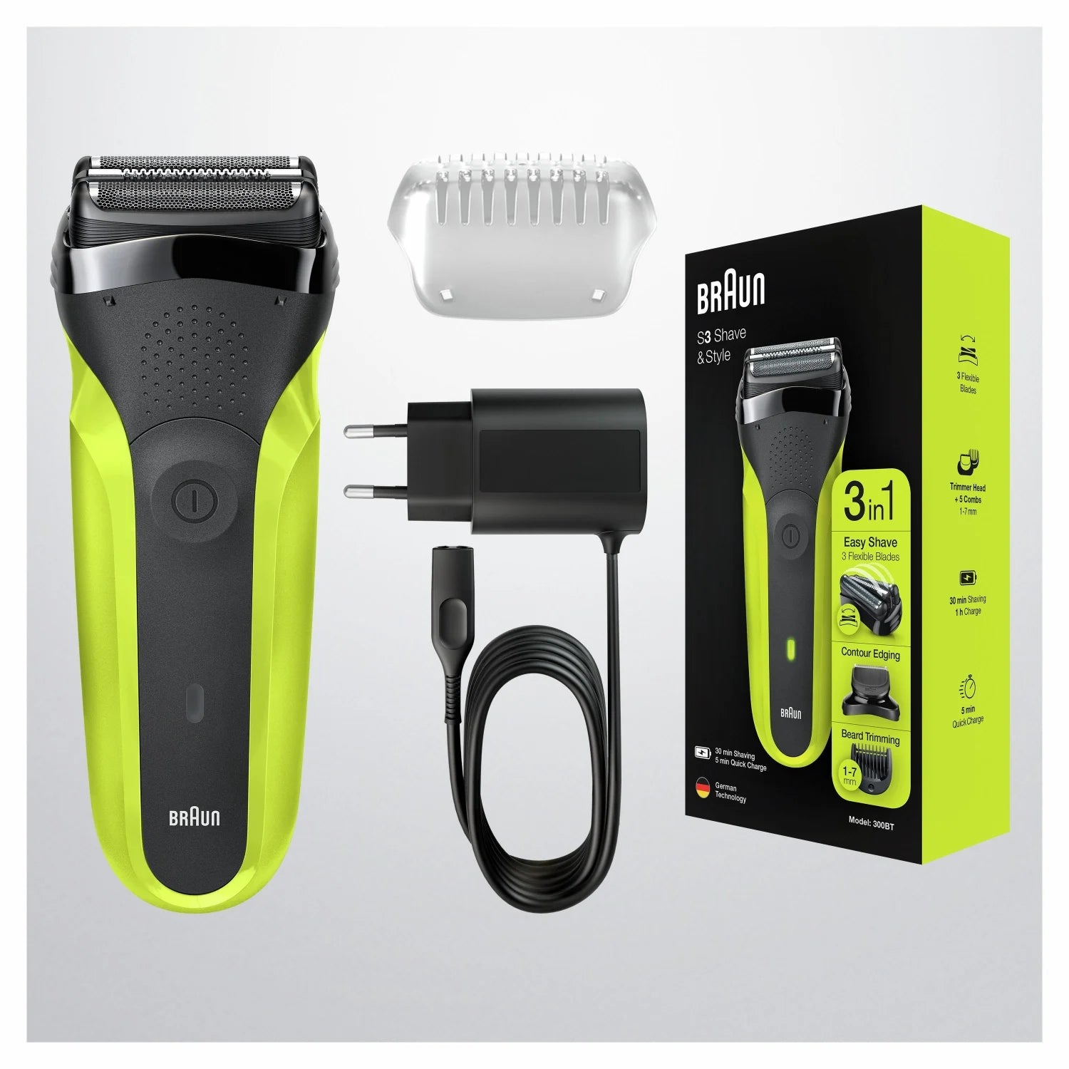 Braun S3 3 in 1 300BT shaver