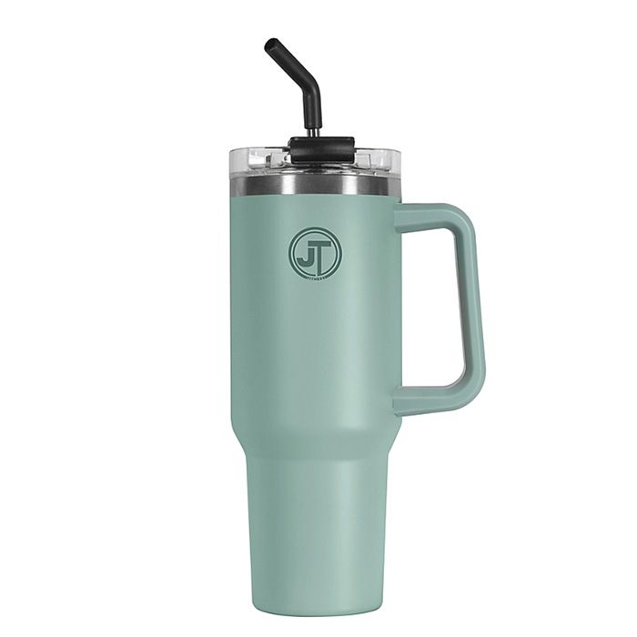 JTL Grey 40 Oz Double Wall Vacuum Mug With Side Handle