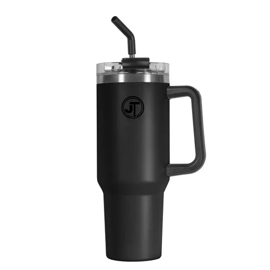 JTL Grey 40 Oz Double Wall Vacuum Mug With Side Handle