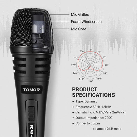 TONOR Dynamic Karaoke Microphone - TN120492BL