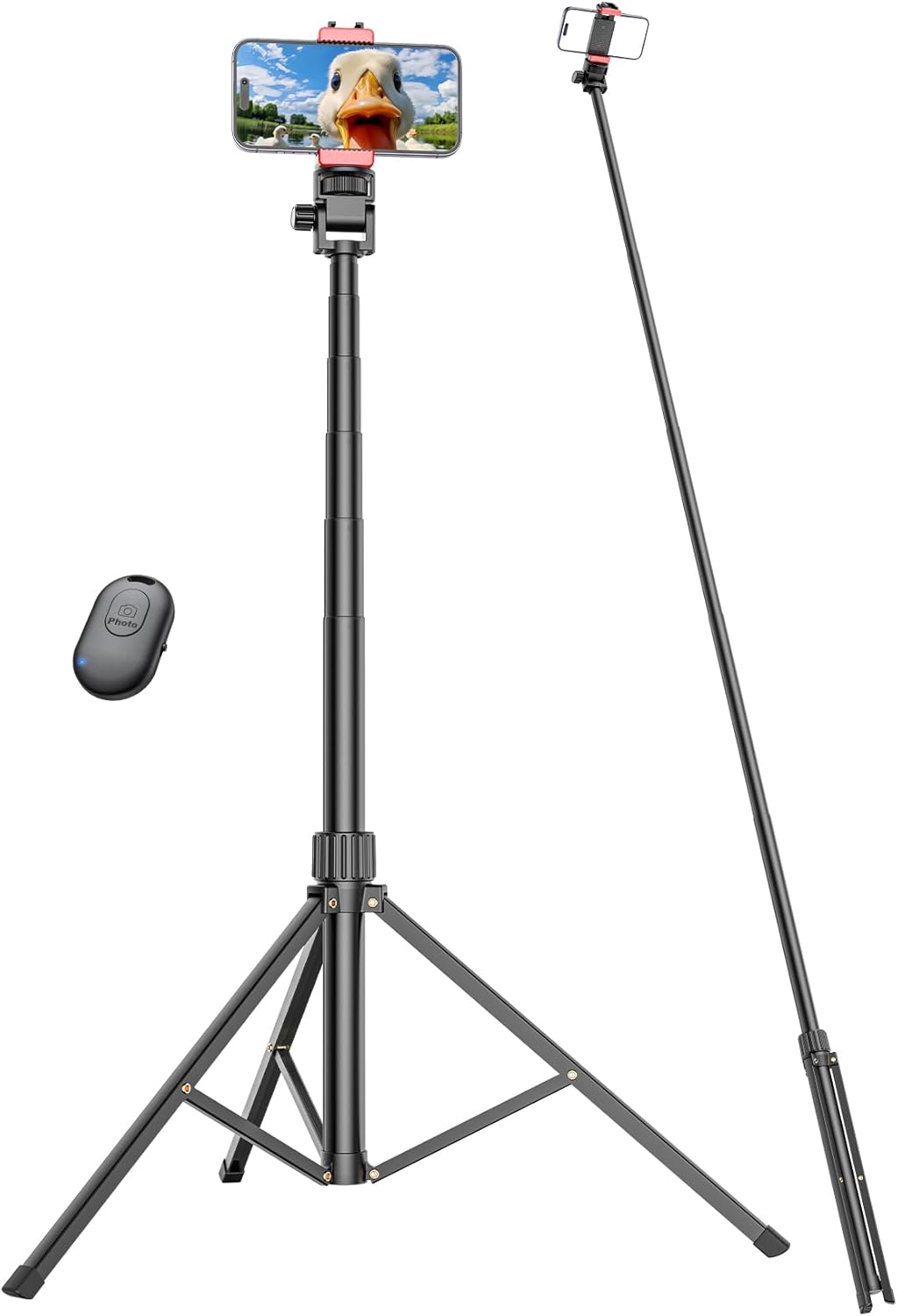 Pnitri 86'' Extendable Reinforced Aluminum Tripod Phone Stand | PNT04