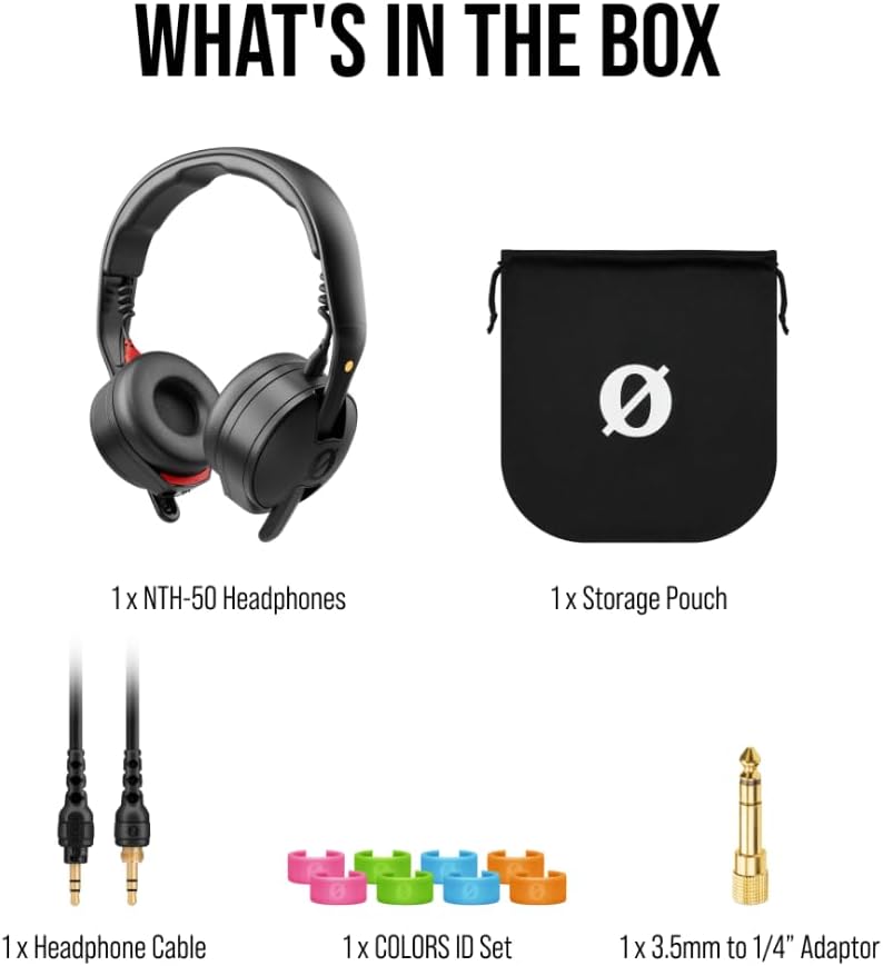 RØDE NTH-50 Professional On-Ear Wired DJ Headphones - NTH50