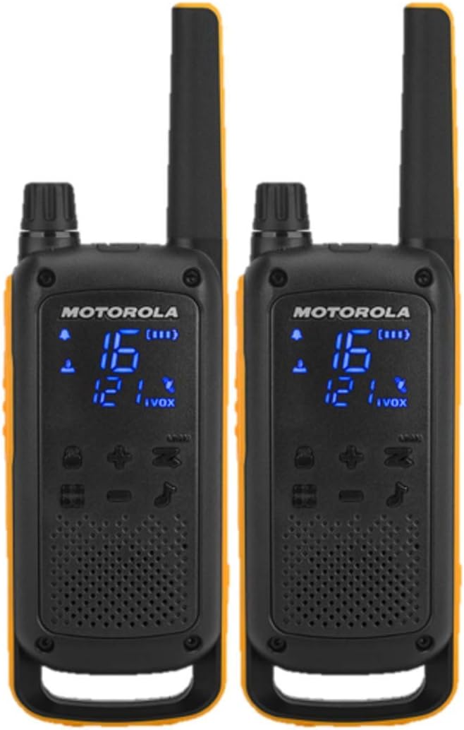 Motorola Talkabout T82 Extreme - Walkie-talkie bidireccional (paquete de dos) - Amarillo/Negro