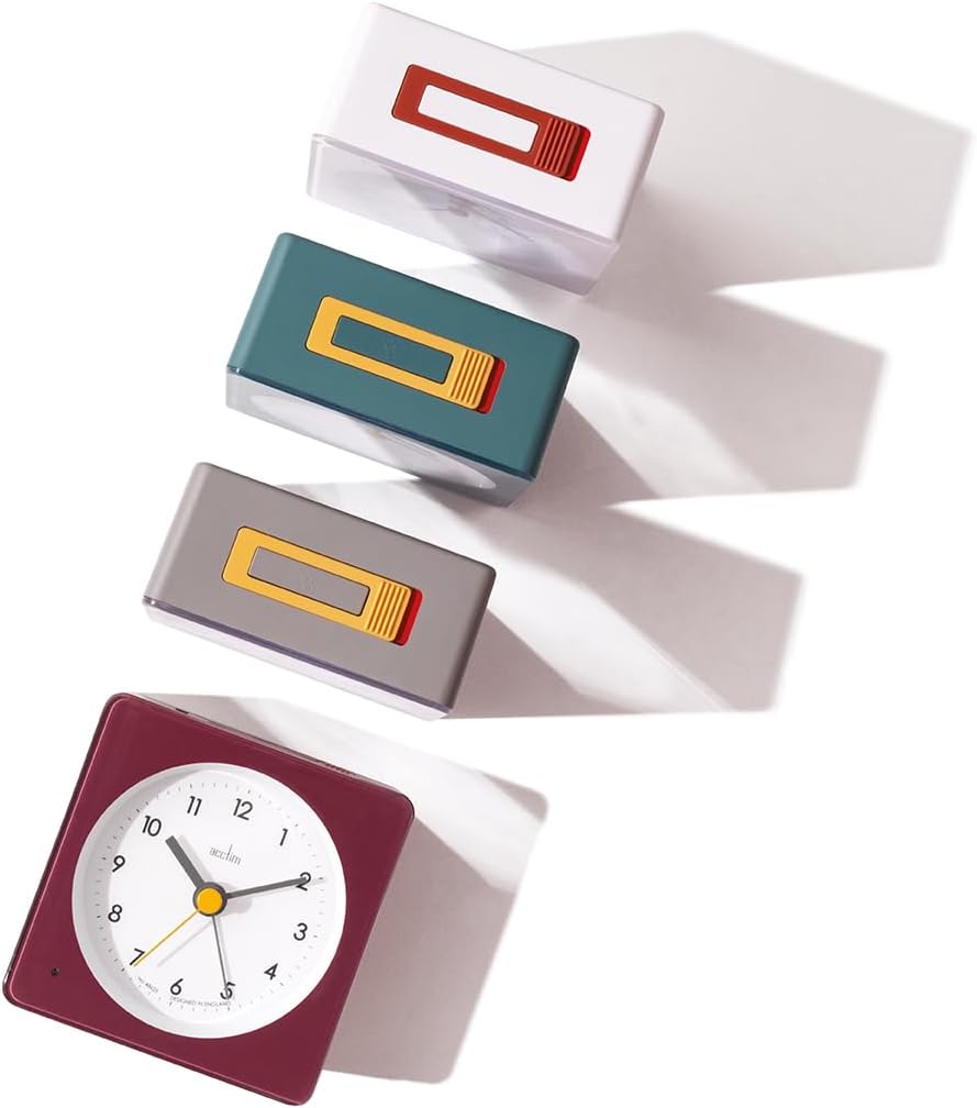 Acctim Barber Analogue Alarm Clock Smartlite® Crescendo Easy Set Alarm