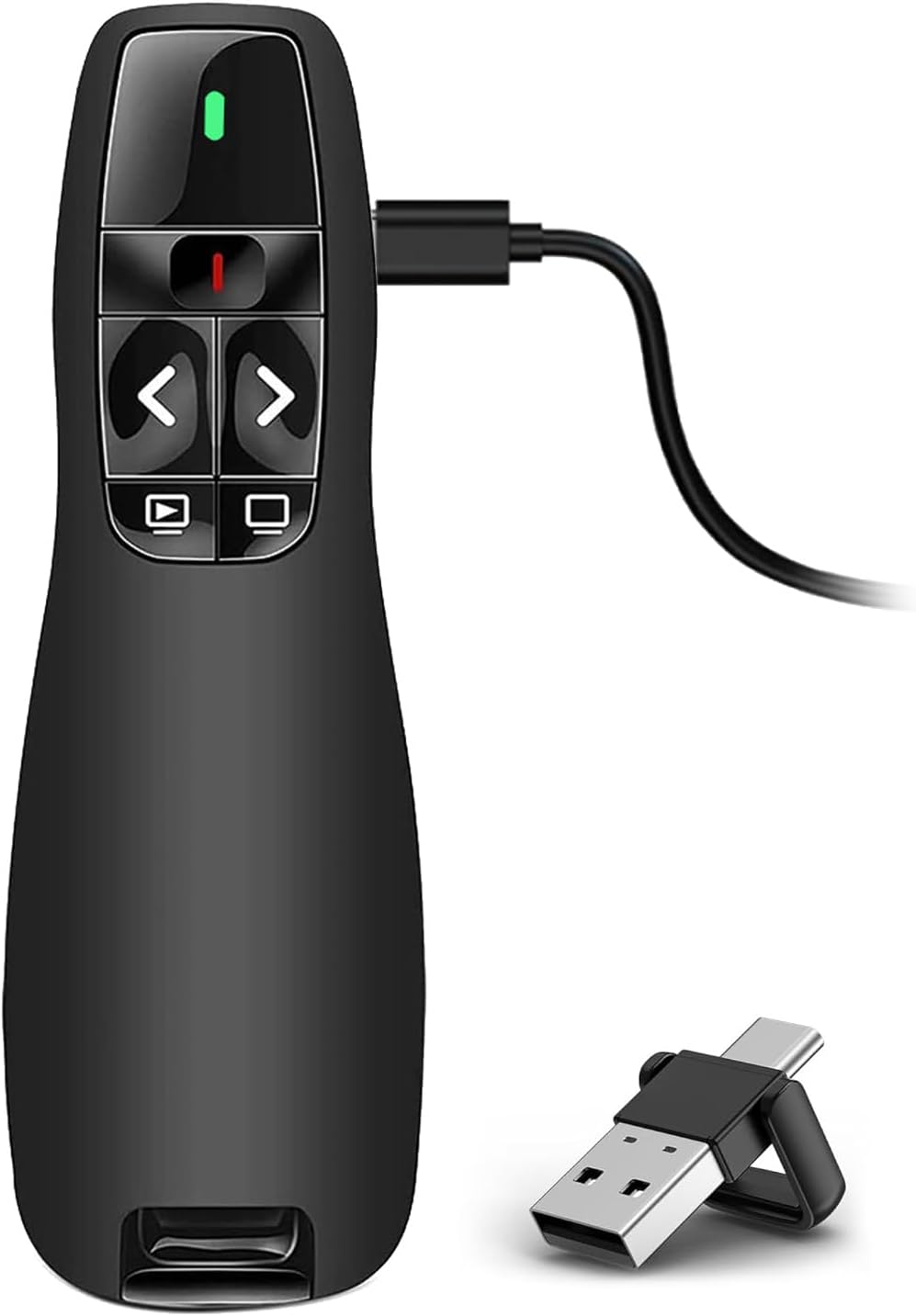 VOVIGGOL USB/Type-C 2 in 1 Rechargeable Wireless Presenter Clicker