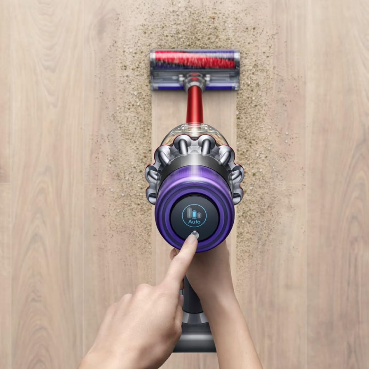Dyson V11 Fluffy Bagless Handheld Vacuum - Nickel/Red