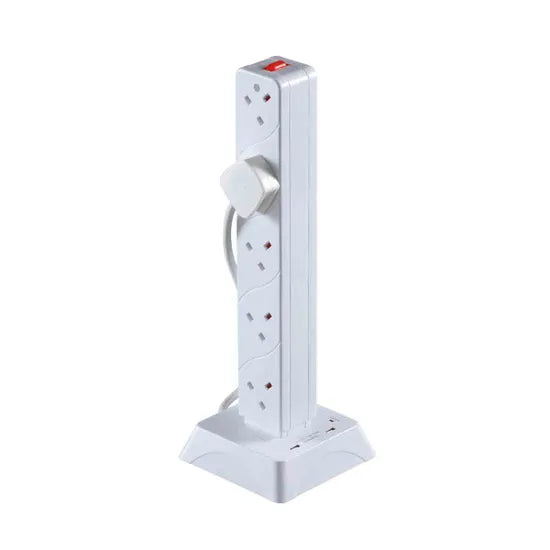 Daewoo 10-Gang 2M Tower Extension With Surge & 2 USB