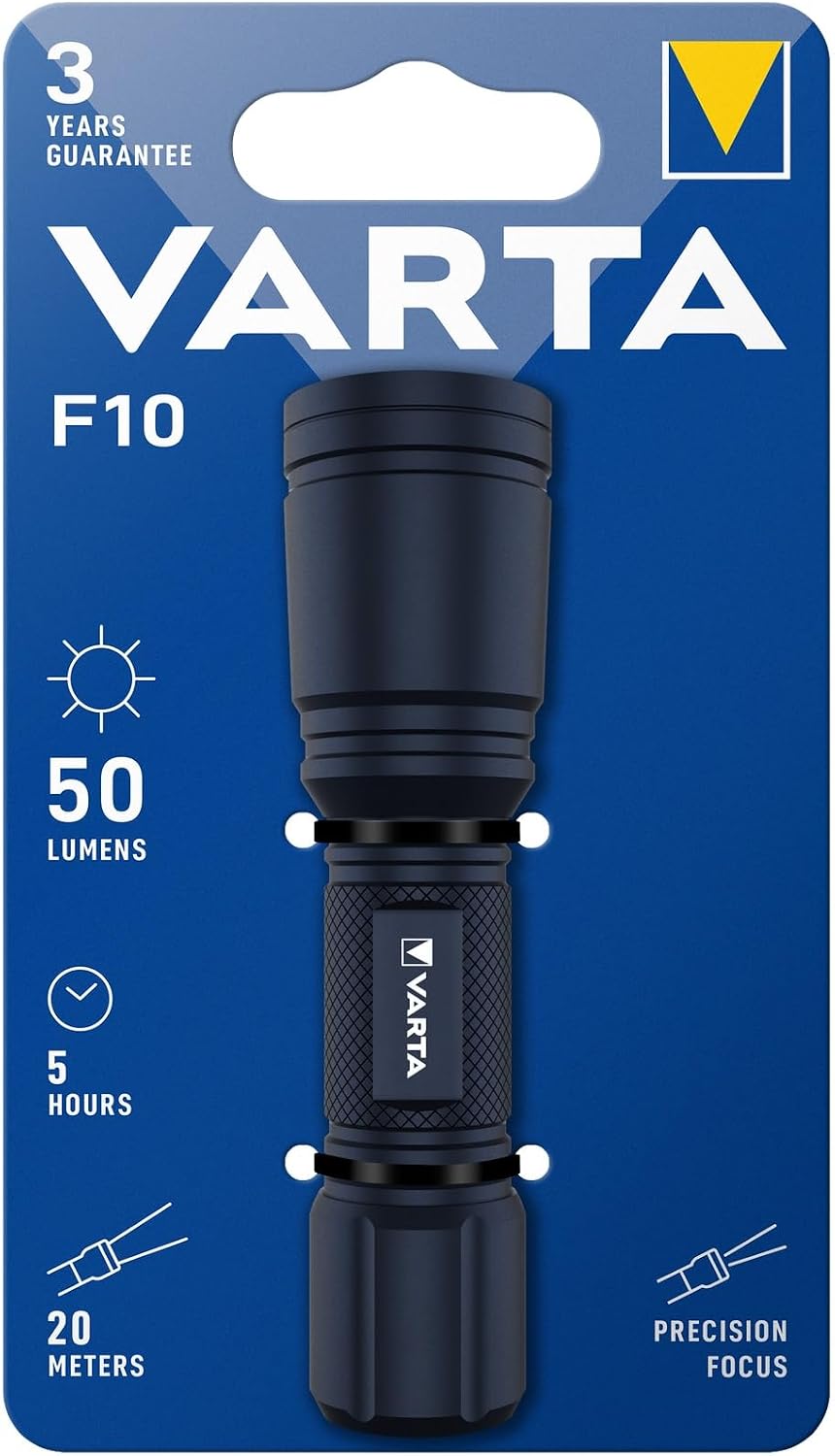 Varta Day Light Multi LED Flashlight F10 - Black