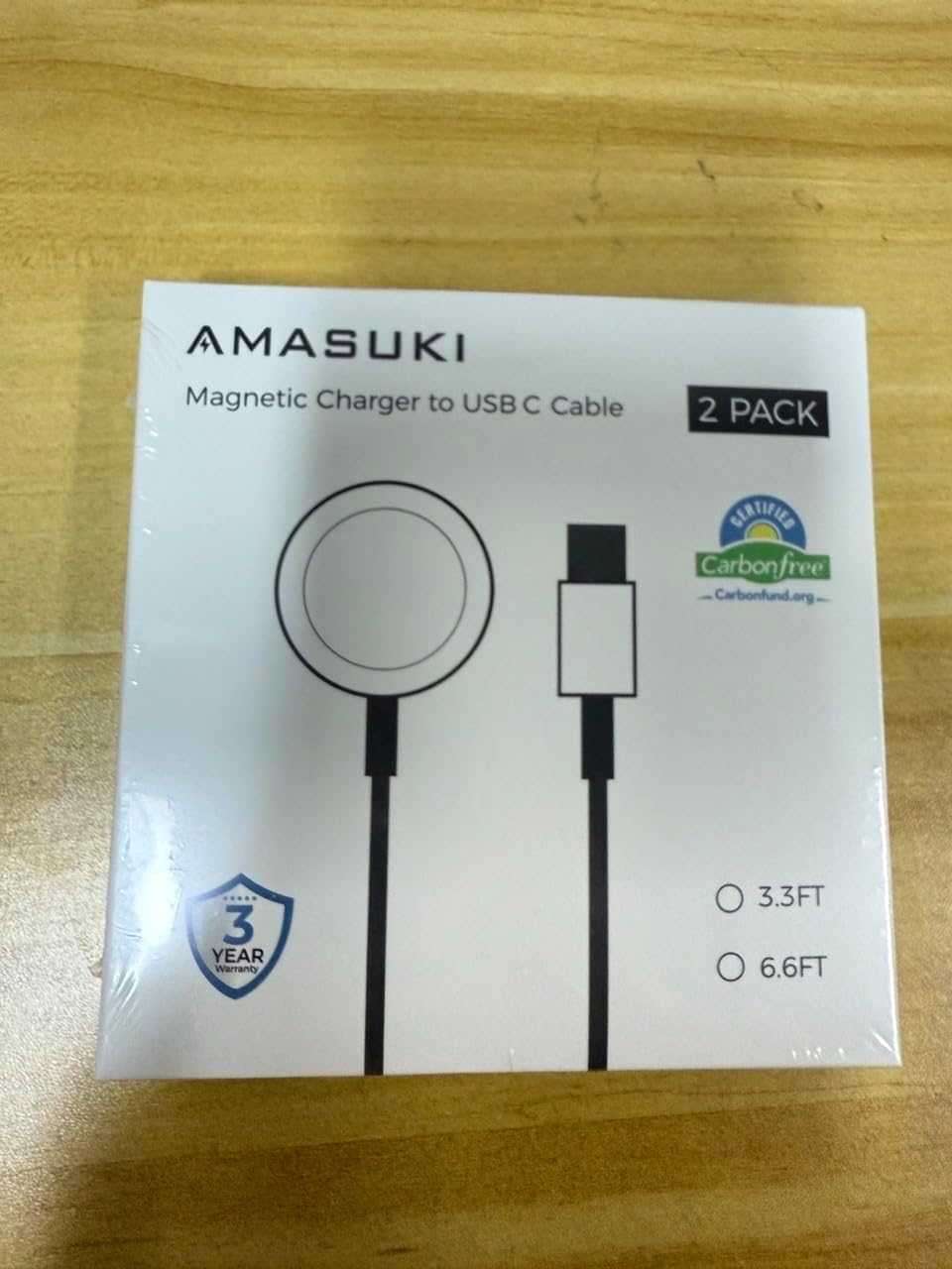 Amasuki 2 Pack USB C Magnetic Charger To iWatch