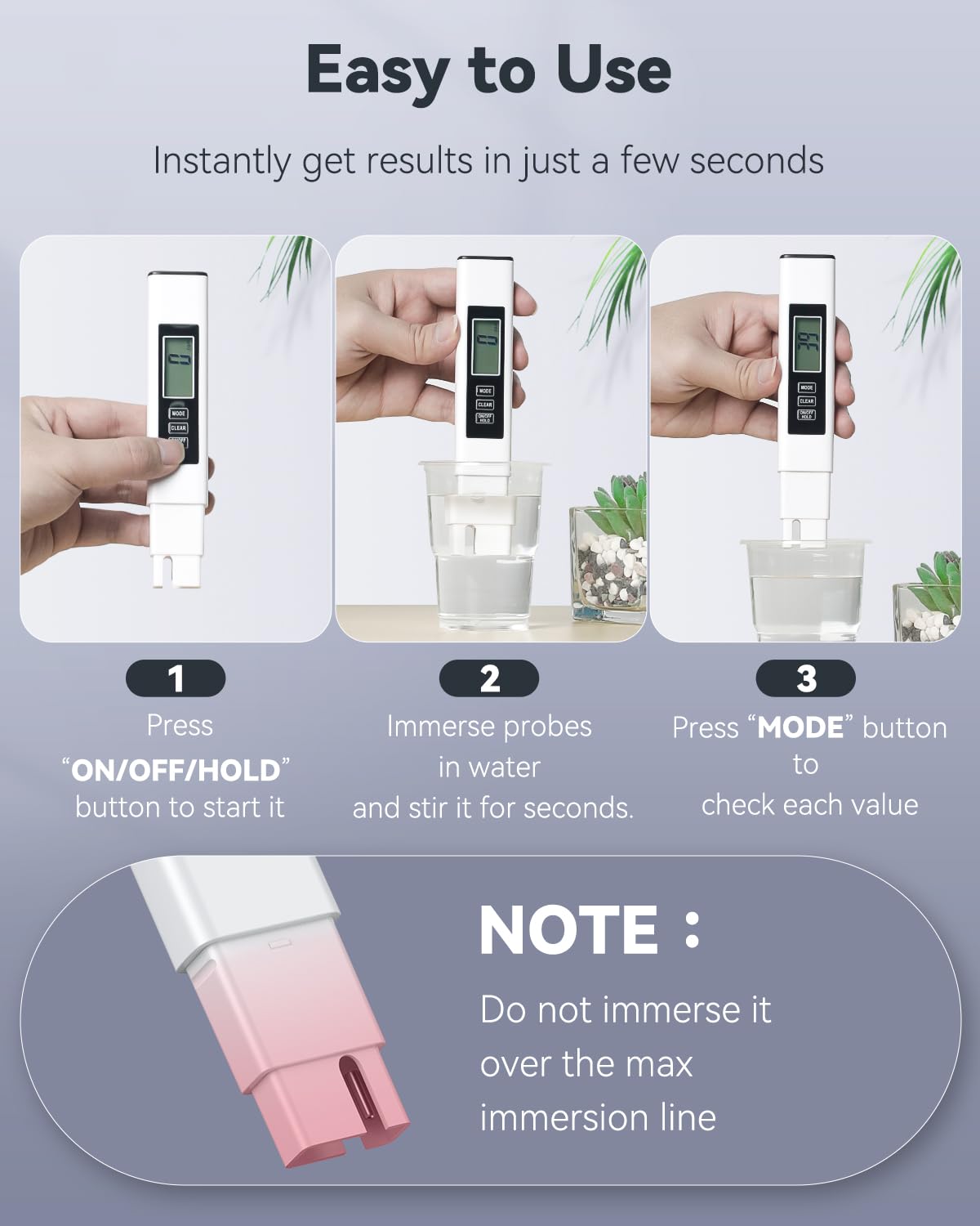 Pawfly 3 in 1 TDS Meter Digital Water Tester