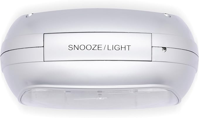 Acctim bentima Sensa-Light 3 14697 Silver Alarm Clock Non Tick Night Display