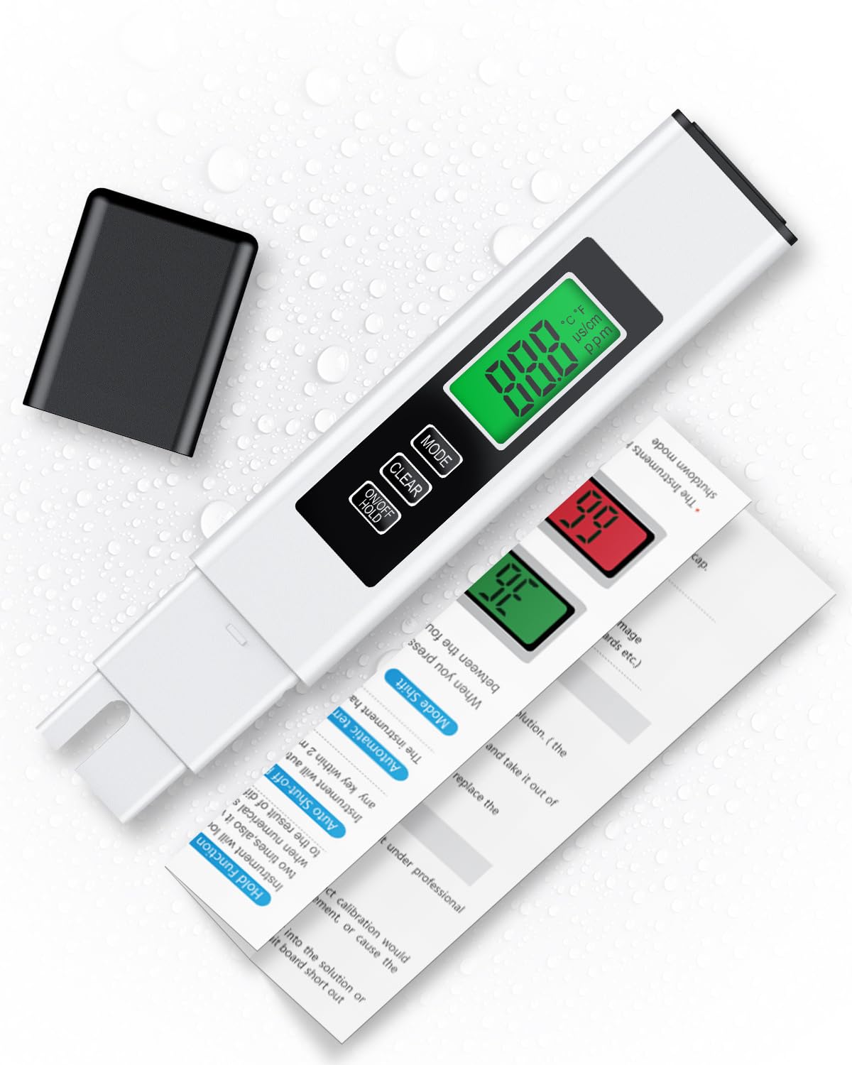 Pawfly 3 in 1 TDS Meter Digital Water Tester