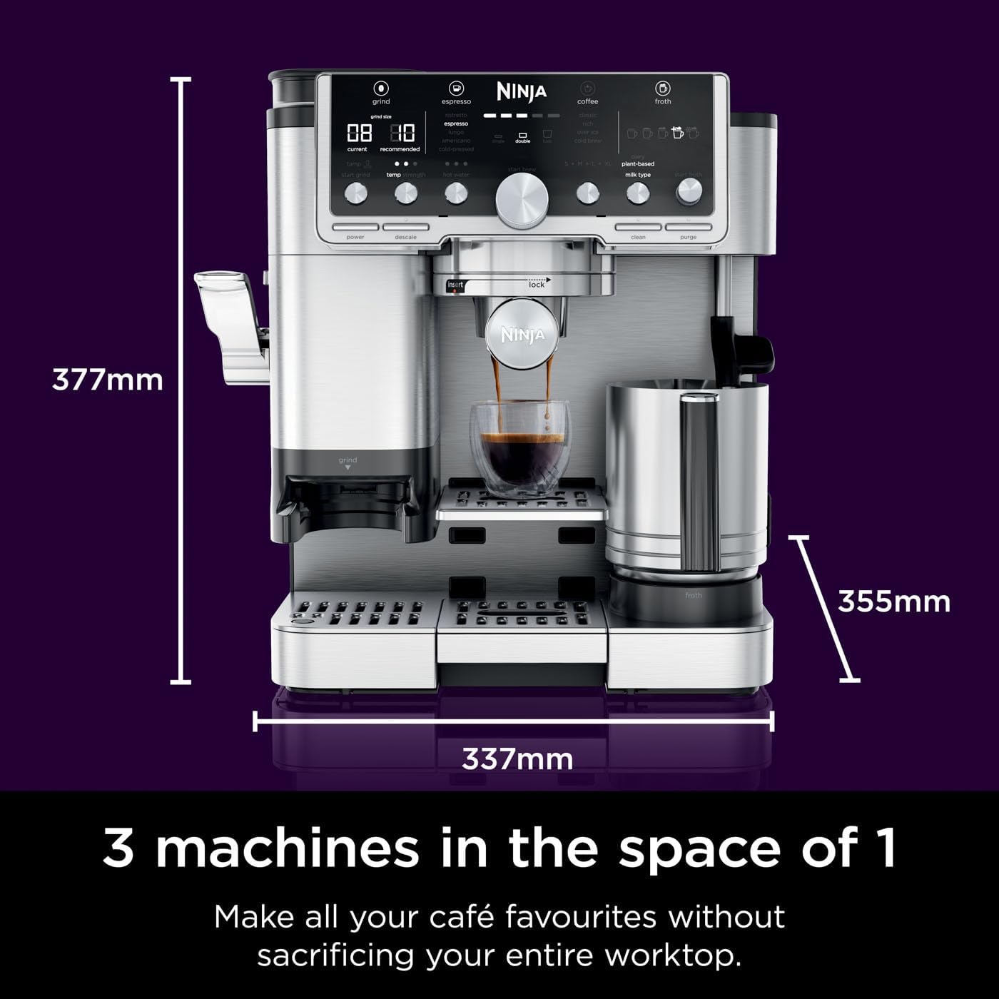 Ninja Luxe Pro 3-in-1 Coffee Machine - ES701