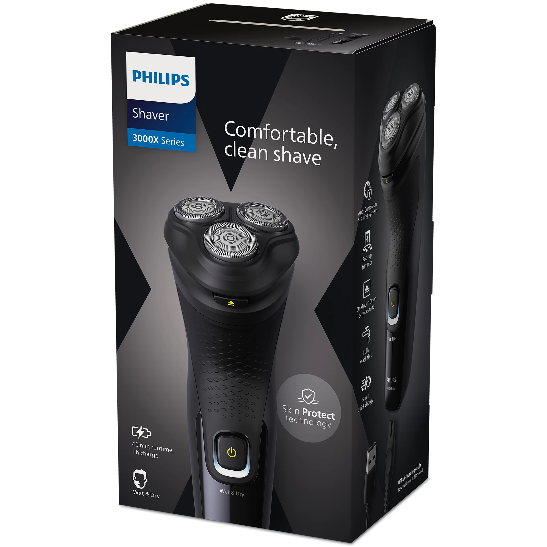 Philips 3000X Series Wet & Dry Electric Shaver - X3021/00