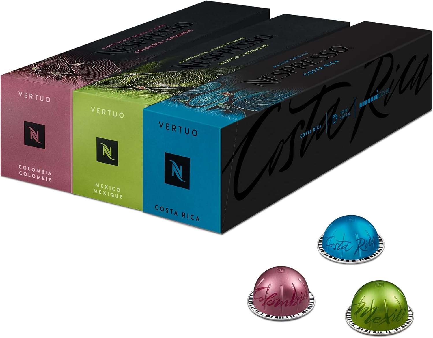 Nespresso Vertuo Coffee Pods 30 Mixed Pack Master Origins