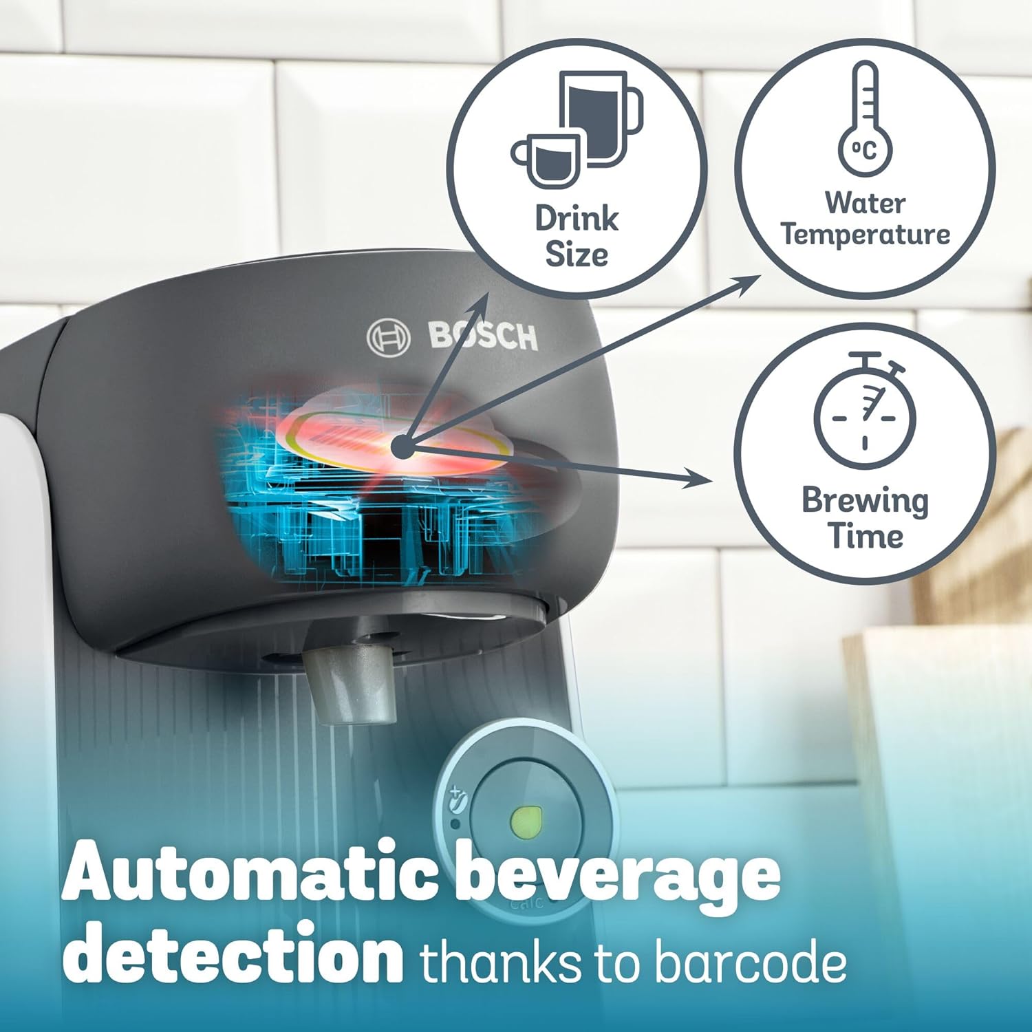 Tassimo by Bosch Finesse Friendly Pod Coffee Machine - White