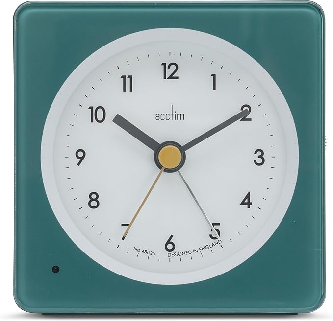 Acctim Barber Analogue Alarm Clock Smartlite® Crescendo Easy Set Alarm