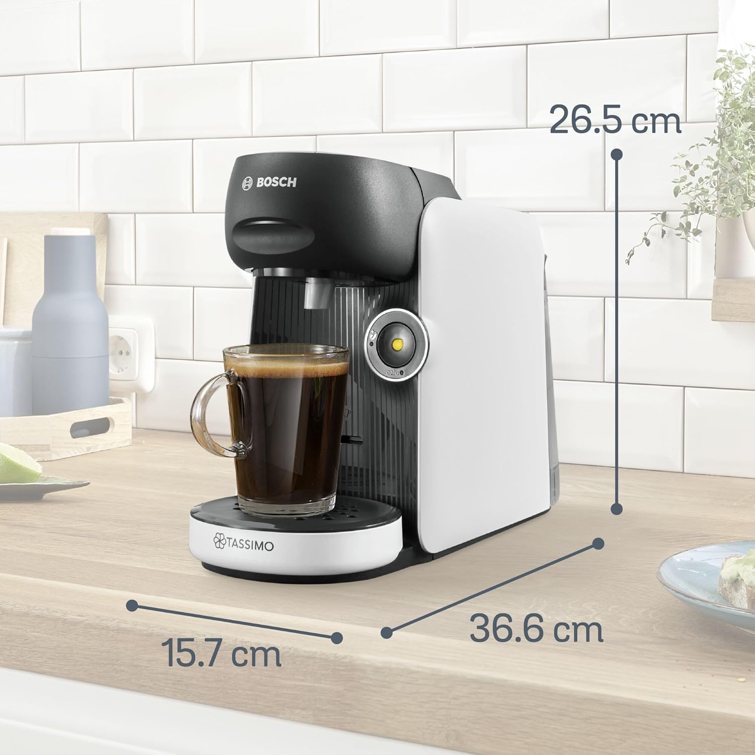 Tassimo by Bosch Finesse Friendly Pod Coffee Machine - White