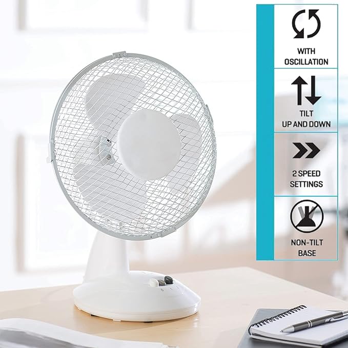 Daewoo 9-Inch Table Fan - COL1062