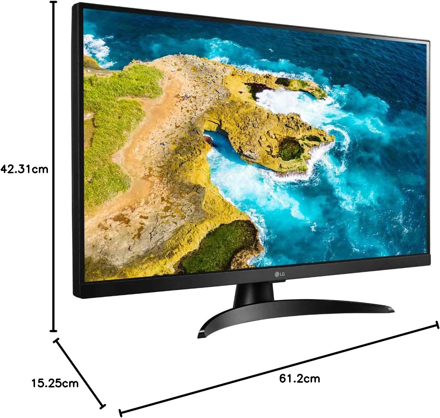LG 27TQ615S-PZ 27" Full HD Smart LED TV Monitor - Black