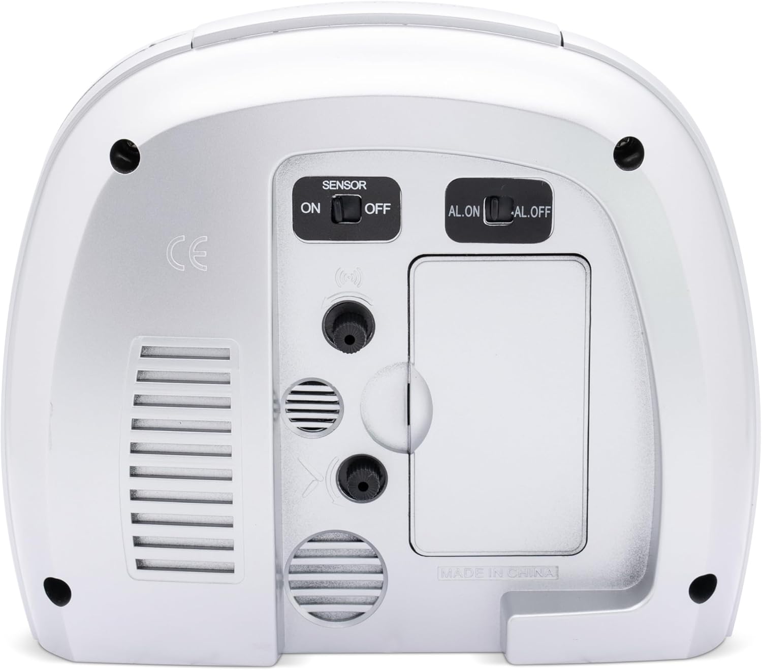 Acctim bentima Sensa-Light 3 14697 Silver Alarm Clock Non Tick Night Display