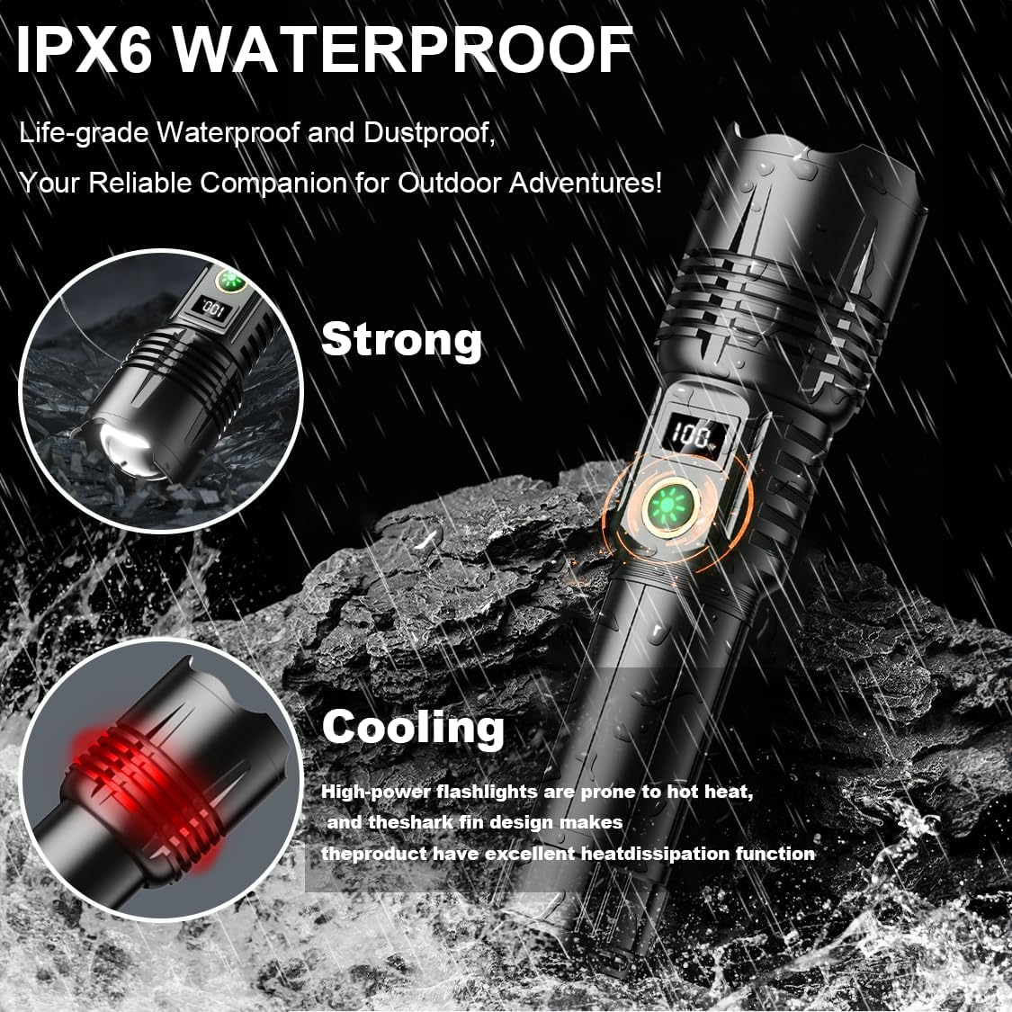 Multifunctional Rechargeable Flashlight - W501