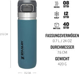 Stanley Quick Flip Stainless Steel Leakproof Water Bottle 0.7L