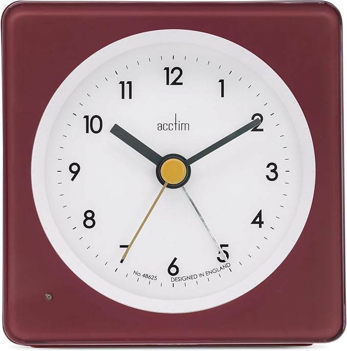 Acctim Barber Analogue Alarm Clock Smartlite® Crescendo Easy Set Alarm