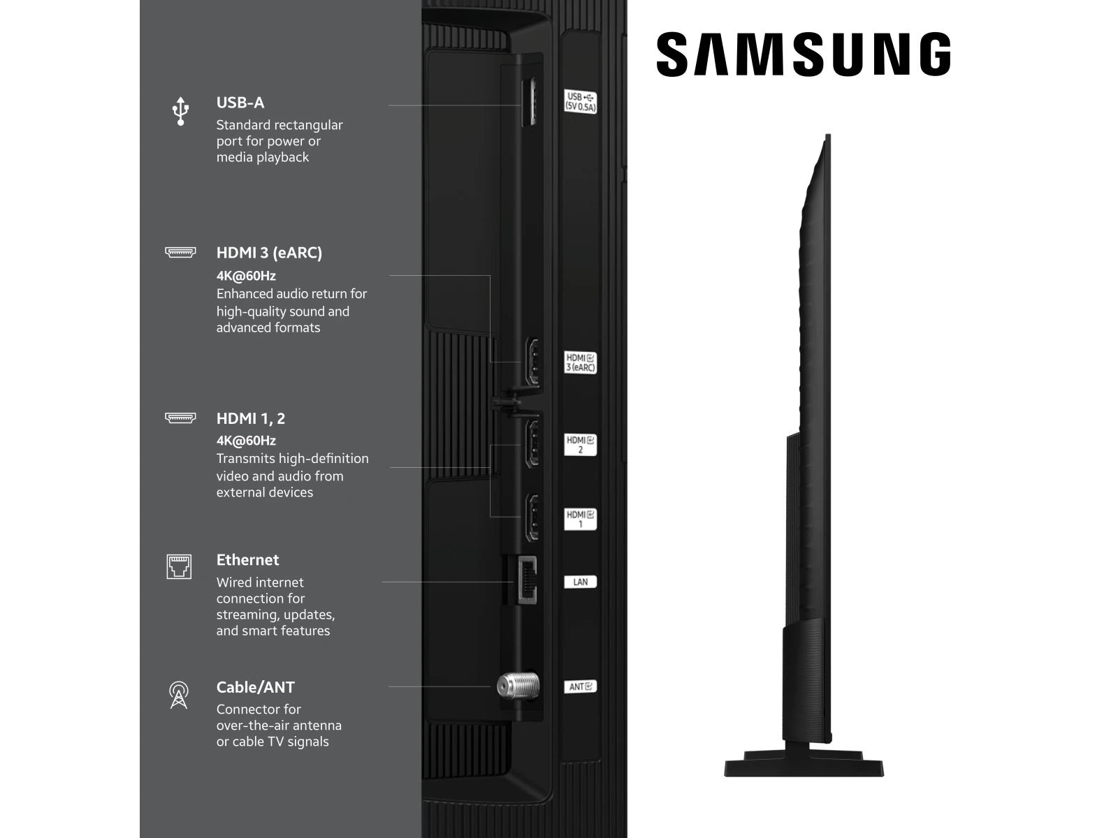 SAMSUNG 75" QLED 4K Vision AI Smart TV | QE75Q7FAAXH