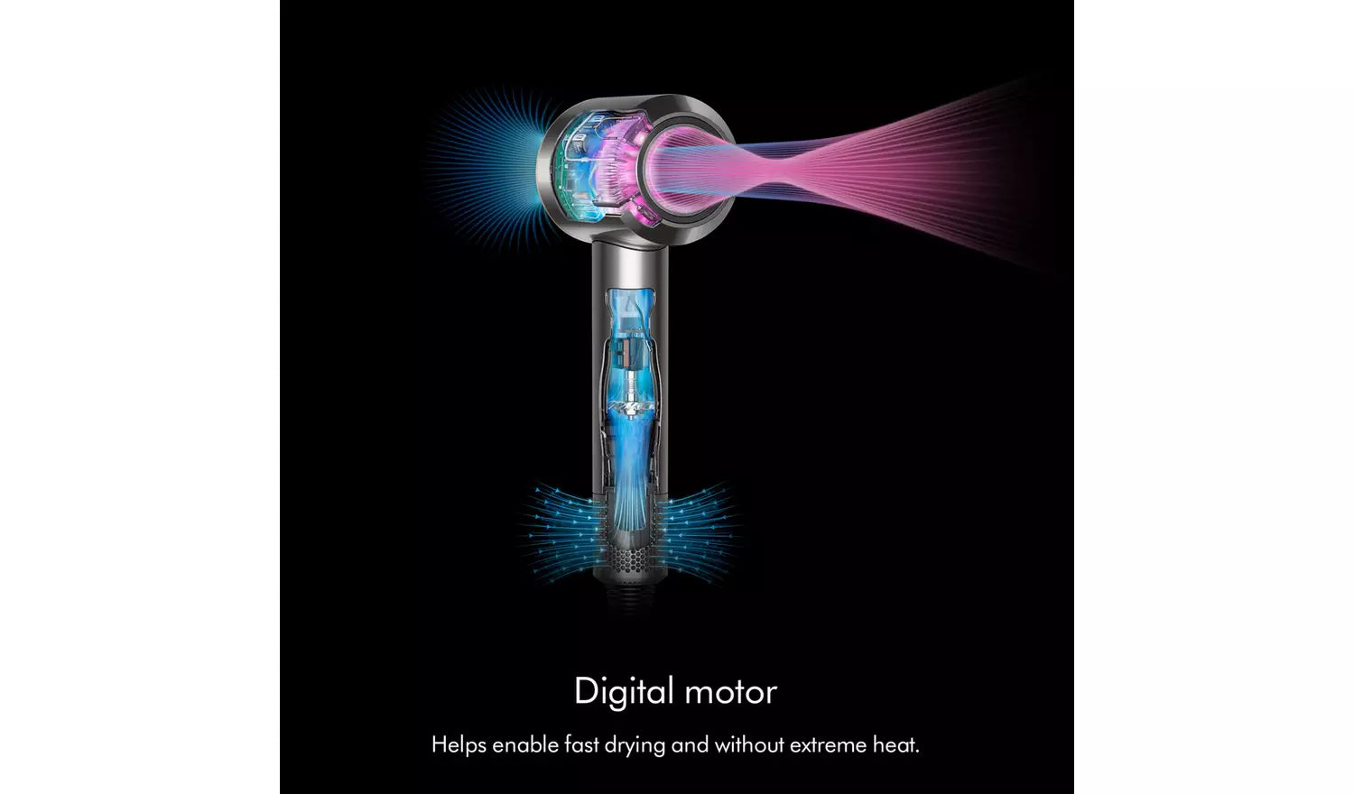 Dyson Supersonic Hair Dryer Straight - Wavy Prussian blue