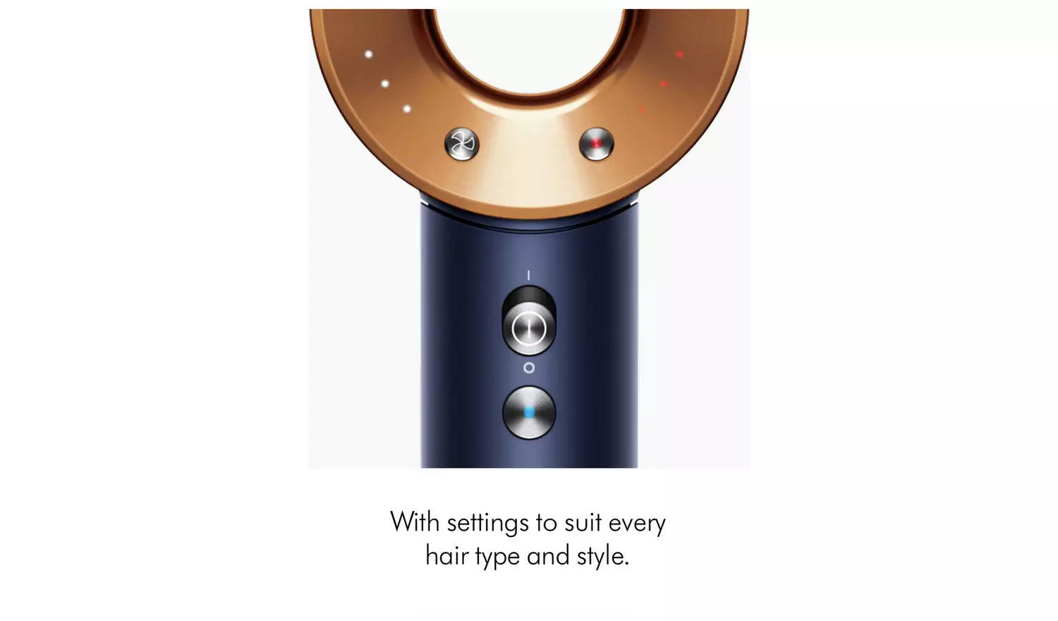 Dyson Supersonic Hair Dryer Straight - Wavy Prussian blue