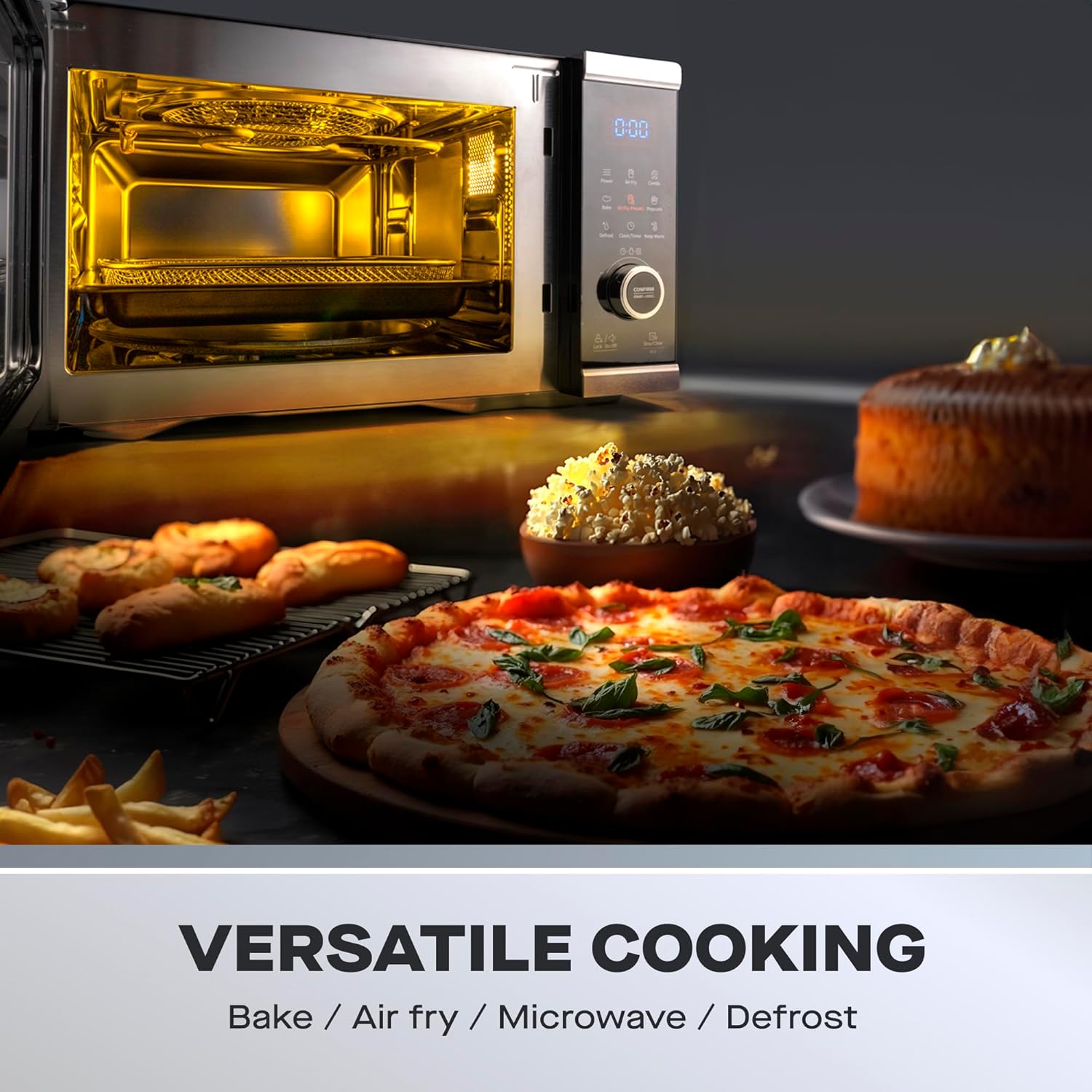 Daewoo Actuate 26L 5-in-1 Air Fryer Microwave Oven
