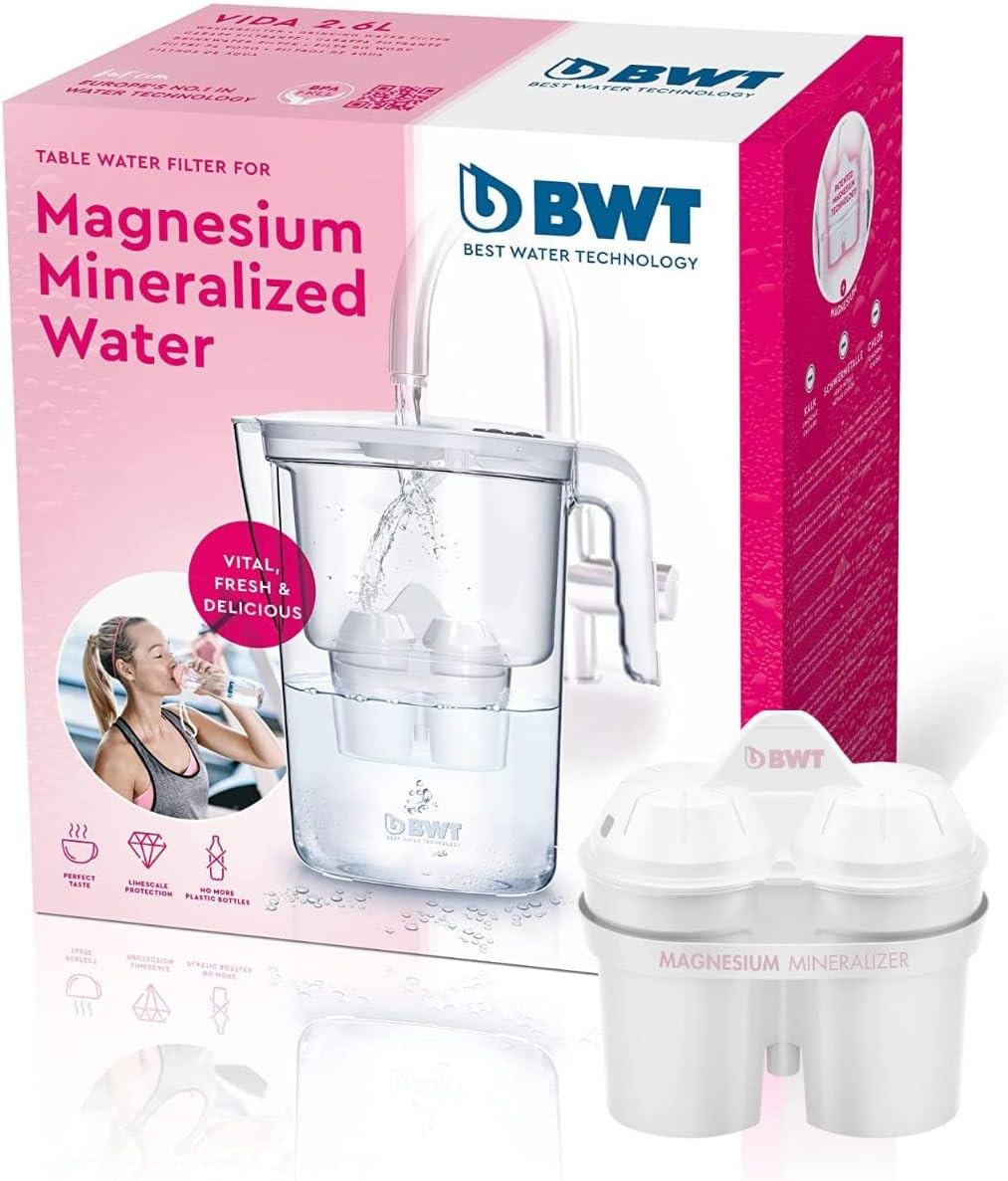 BWT Vida 2.6L Water Filter Jug White + 1 Filter
