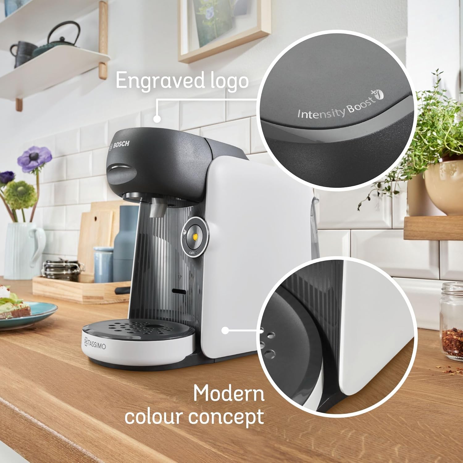 Tassimo by Bosch Finesse Friendly Pod Coffee Machine - White