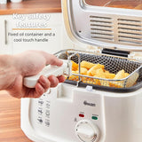 Swan 2.5 Litre Deep Fat Fryer with Viewing Window, Easy Clean, Adjustable temperature control, 1800 W, White | SD6080N