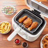 Swan 2.5 Litre Deep Fat Fryer with Viewing Window, Easy Clean, Adjustable temperature control, 1800 W, White | SD6080N