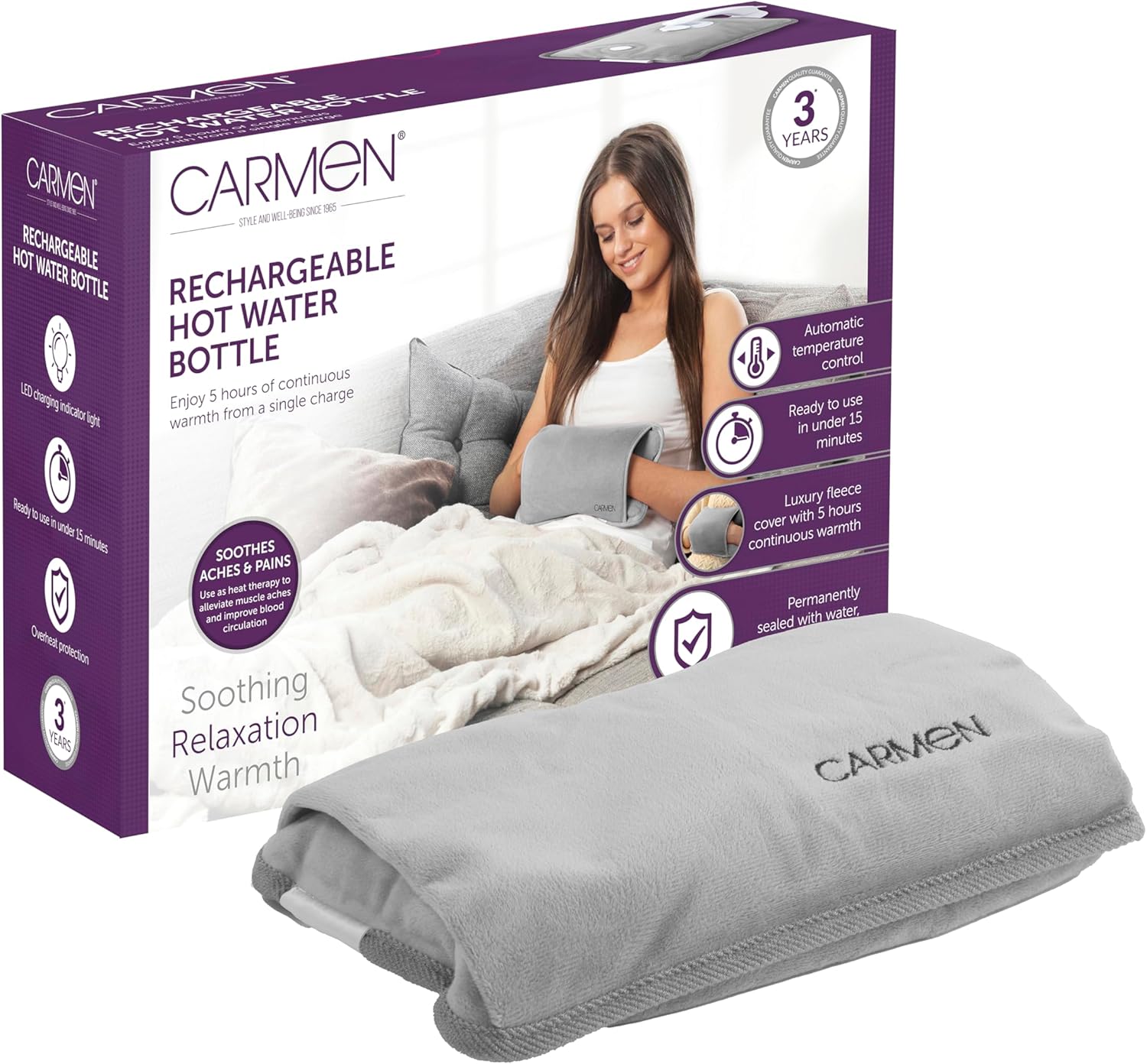 Carmen Rechargeable Hot Water Bottle