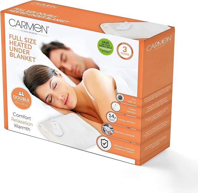 Carmen, Full Size Double Heated Under Blanket | C81196