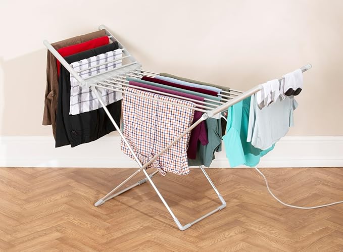 Daewoo Heated Clothes Airer with Wings