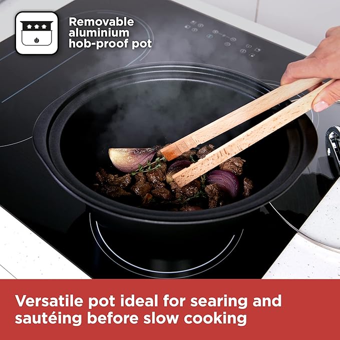 BLACK+DECKER 6.5L Digital Sear & Stew Slow Cooker, Stainless Steel | BXSC16045GB