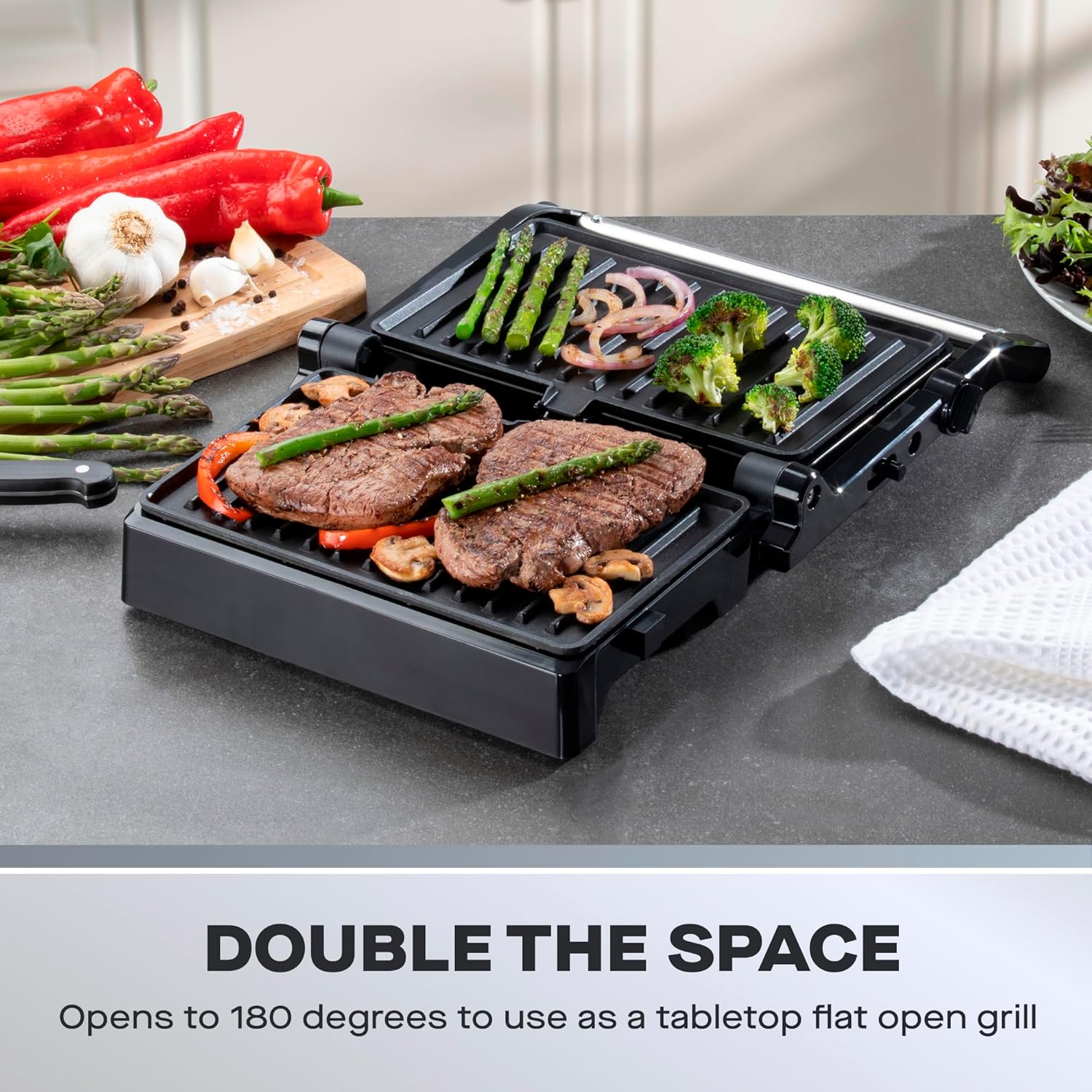 Daewoo 180° Health Grill 1500W Non-Stick Electric Grill - SDA1572