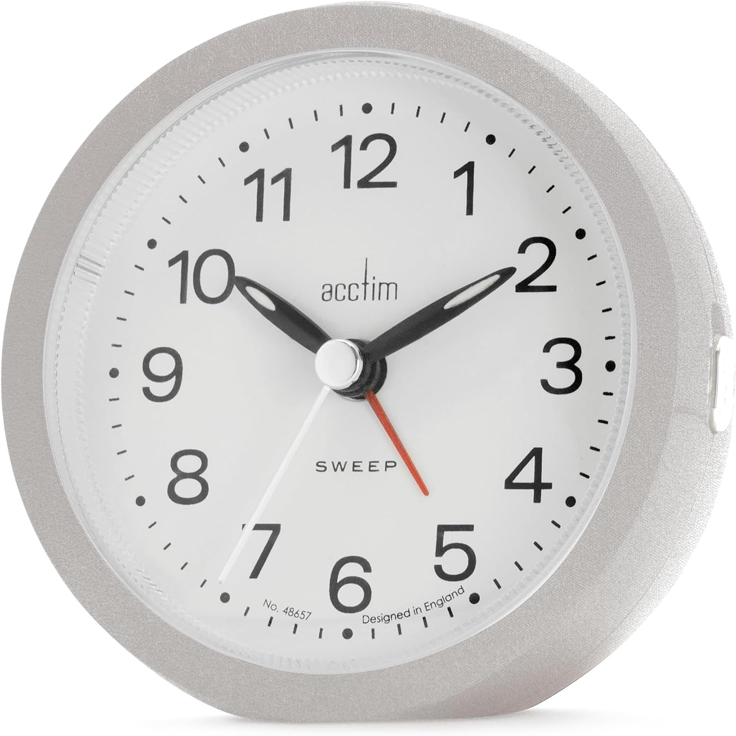 Acctim Elana Sweep Alarm Clock Silver - 15767