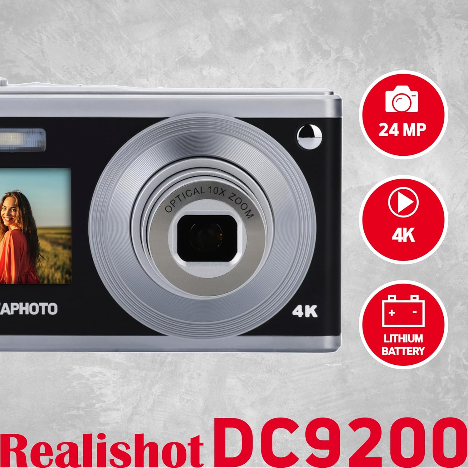 AgfaPhoto Realishot DC9200 Compact Digital Camera - AG006