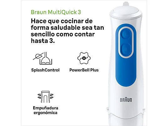 Braun MultiQuick 3 Hand Blender Omelette Chop | MQ3025WH